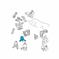 OEM Toyota Sienna Side Mount Diagram - 12362-0A020
