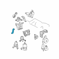 OEM 2004 Toyota Sienna Stay Diagram - 12327-0A020