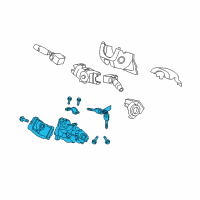 OEM 2011 Honda Accord Lock Assy., Steering Diagram - 06351-TA0-A11