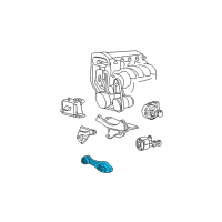 OEM 2002 Chevrolet Cavalier Strut, Engine Mount Diagram - 22145447