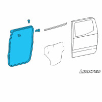 OEM Toyota Tacoma Door Weatherstrip Diagram - 67871-04010