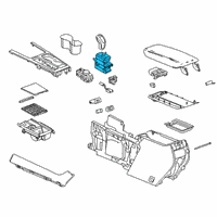 OEM 2020 Cadillac XT4 Shifter Diagram - 84509478