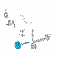 OEM 2014 Toyota Tundra Pulley Diagram - 44303-0C060