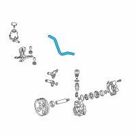 OEM 2014 Toyota Tundra Reservoir Hose Diagram - 44348-0C070