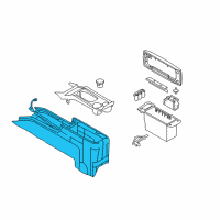 OEM 2007 Ford Crown Victoria Console Diagram - 6W3Z-54045A36-AA