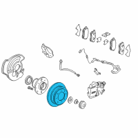 OEM 1992 Honda Civic Disk, Rear Brake (Clear) Diagram - 42510-SR3-A11