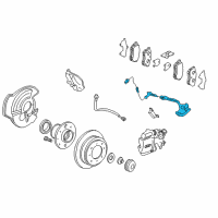 OEM 1997 Honda Civic del Sol Sensor Assembly, Right Rear Diagram - 57470-SR3-A02