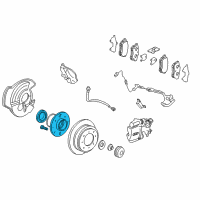 OEM 2001 Acura Integra Bearing Assembly, Hub Unit (Abs) (Ntn) Diagram - 42200-SR3-A53