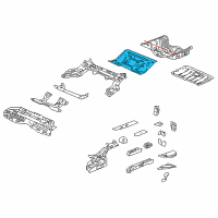 OEM 2019 Honda Civic Floor, RR. Diagram - 65511-TGG-A00ZZ