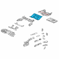 OEM 2020 Honda Civic Floor, RR. Diagram - 65511-TGG-A00ZZ