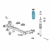 OEM 2014 Honda CR-Z Spring, Rear Diagram - 52441-SZT-A31