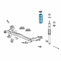 OEM 2012 Honda CR-Z Spring, Rear Diagram - 52441-SZT-A51