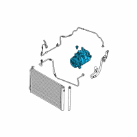 OEM 2013 BMW 328i xDrive Air Conditioning Compressor With Magnetic Coupling Diagram - 64-52-6-918-749