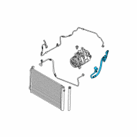 OEM BMW 128i Suction Pipe Evaporator-Compressor Diagram - 64-50-9-209-717