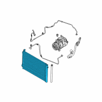 OEM 2012 BMW M3 Condenser Air Conditioning With Drier Diagram - 64-53-9-229-022