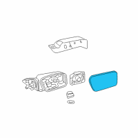 OEM 2006 Ford Fusion Mirror Glass Diagram - 6E5Z-17K707-D