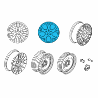 OEM 2017 Ford Focus Wheel, Alloy Diagram - CV6Z-1007-H