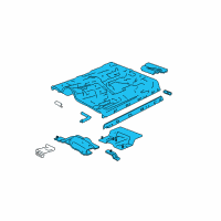 OEM 2002 GMC Sonoma Floor Pan Assembly Diagram - 12548361