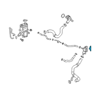 OEM Toyota Highlander Water Outlet Gasket Diagram - 16341-F0010