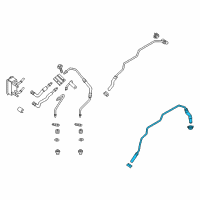 OEM Lincoln Cooler Line Diagram - DP5Z-7890-A