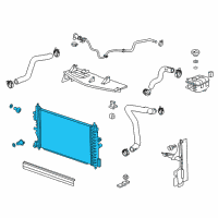 OEM 2017 Buick Verano Radiator Diagram - 13267665