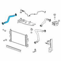 OEM 2017 Buick Verano Upper Hose Diagram - 22875773