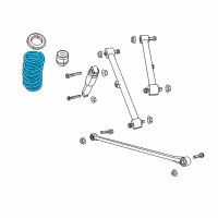 OEM 2010 Dodge Ram 1500 Rear Coil Spring Diagram - 68042800AB