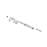 OEM Dodge Colt Nut Diagram - MB109029