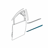 OEM 2020 Chrysler Voyager W/STRIP-Front Door Belt Outer Diagram - 68363236AC