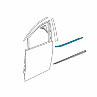 OEM Chrysler Pacifica WEATHERSTRIP-Front Door Belt Inner Diagram - 68188736AB