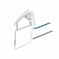 OEM 2020 Chrysler Voyager WEATHERSTRIP-Front Door Belt Inner Diagram - 68188736AB