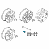 OEM 2015 BMW X3 Alpina Black 21 Inch Individual Rims Diagram - 36-13-6-890-324