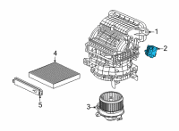 OEM Acura MDX Motor Assembly, F/R Diagram - 79260-TYA-A41