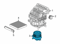 OEM Acura MDX Front Blower Motor Sub Diagram - 79307-TYA-A61