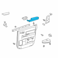 OEM Toyota Armrest Diagram - 74260-0C110-C0