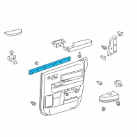 OEM 2015 Toyota Tundra Belt Weatherstrip Diagram - 68174-0C040