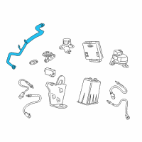 OEM 2003 Ford Mustang Tube Assembly Diagram - XR3Z-9D477-EA