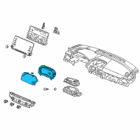OEM 2018 Honda Accord Meter Assembly, Combination (Rewritable) Diagram - 78100-TVA-A31