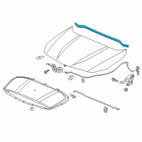 OEM 2016 Buick Cascada Rear Weatherstrip Diagram - 13305379