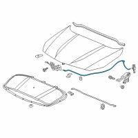 OEM 2016 Buick Cascada Release Cable Diagram - 13312788
