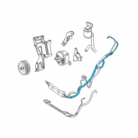 OEM 1998 Chevrolet Express 1500 Pressure Hose Diagram - 26057339