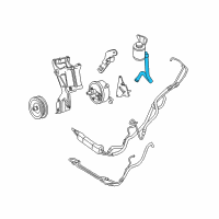 OEM 2000 GMC Savana 1500 Hose-P/S Fluid Reservoir Diagram - 26054534