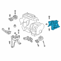 OEM 2017 Honda CR-V Rubber Assy., Transmission Mounting (CVT) Diagram - 50850-TLA-A02