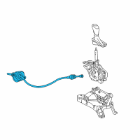 OEM 2018 Chevrolet Equinox Shift Control Cable Diagram - 23343546