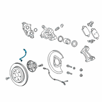 OEM 2022 Cadillac XT6 Brake Hose Diagram - 84579662