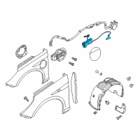 OEM 2016 Hyundai Sonata Opener Assembly-Fuel Filler Door Diagram - 81590-E6010