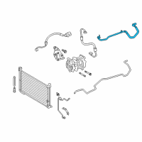 OEM 2020 Lexus LS500h Tube Sub-Assembly, Suction Diagram - 88707-11070