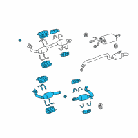 OEM Toyota Front Pipe Diagram - 17450-0F120