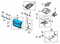 OEM Acura MDX Contl, Rear *Nh892L* Diagram - 79650-TYA-A71ZA
