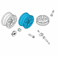 OEM 2021 Ford Escape WHEEL ASY Diagram - LJ6Z-1007-E